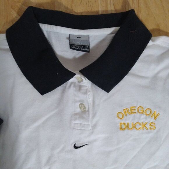 Vintage Nike Golf Center Swoosh Oregon Ducks Polo Shirt - Picture 1 of 9